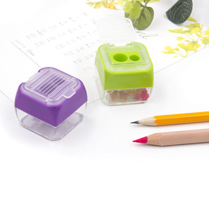 <span class=keywords><strong>Taille</strong></span>-<span class=keywords><strong>crayon</strong></span> à double trou en <span class=keywords><strong>acier</strong></span> avec bac à déchets - Product Image 4