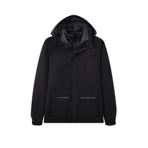 Nouveaux manteaux d'hiver en duvet pour hommes Design coupe-vent imperméable veste à glissière manteaux en duvet - Product Image 4