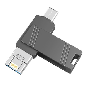 Clé USB à prix d'usine, fonction 3-en-1 pour <span class=keywords><strong>iPhone</strong></span>, Android, PC de jeu, ordinateur, 8 Go, 16 Go, 32 Go, 64 Go, clé USB OTG pour <span class=keywords><strong>iPhone</strong></span> - Product Image 4