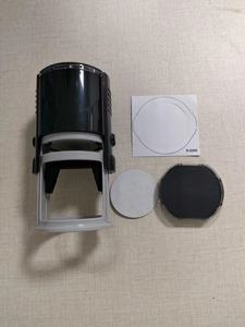 <span class=keywords><strong>2023</strong></span> Meilleur vendeur utilisation de bureau haute qualité Roun 40mm Auto Montures Cachets bricolage tampon Laser en caoutchouc auto-encreur vierge. - Product Image 4