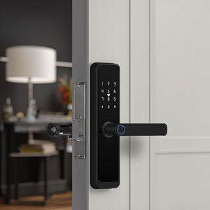 <span class=keywords><strong>Topteq</strong></span> X6 Tuya Smart Biometrisches Finger abdrucks chloss Aluminium-und Holztür zugang Funktioniert mit WiFi auf Wohnungen Zink legierung material - Product Image 5