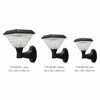 Lámpara de Pared Moderna Grande IP65 con Lente de ABS y PC, Alimentada por Energía Solar, Control Remoto, Encendido/Apagado Automático del Anochecer al Amanecer, 3000K-6500K, Lámpara Solar para Exteriores, Hogar, Porche, Jardín