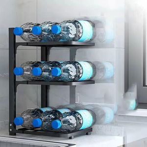 Estante de almacenamiento de acero inoxidable para cocina, fregadero inferior, armario doméstico multicapa, estante para ollas - Product Image 3