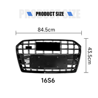 Yinhua Usine Offre Spéciale 16-18 A6 S6 Grille De Voiture Maille Noir 16S6 Haute Brillance Grille Avant Capot