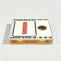 Caja Cuadrada Desechable para Comida para Llevar, Laminación Mate, Empaque Personalizado para Comida Rápida, Hamburguesas, Pollo Frito, con Espacio para Salsa