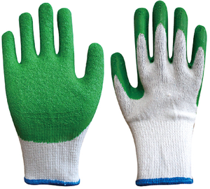 Guanti <span class=keywords><strong>da</strong></span> Lavoro di Sicurezza Resistenti Antiscivolo <span class=keywords><strong>10</strong></span> oz con Rivestimento in Lattice Increspato e Fodera in Cotone Personalizzabili per Industria e Costruzioni - Product Image 1