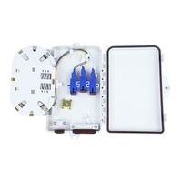 Caja de Distribución de Fibra Óptica FTTH de 6 Núcleos con 6 Adaptadores SC APC UPC, Caja Terminal FDB para Exteriores Resistente al Agua IP65