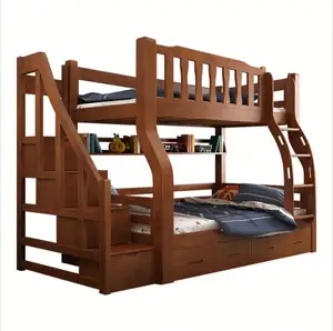 现代简约儿童卧室家具实木双层床儿童双层床