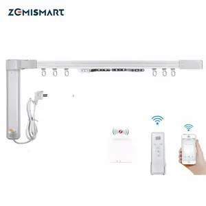 Controle de cortinas elétricas zemismart, trabalho com tuya zigbee hub, smartthings, alexa, assistente google home, zigbee 3.0, cortinas elétricas inteligentes