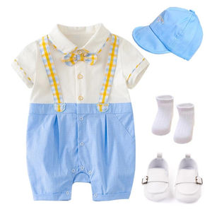 Vêtements d'<span class=keywords><strong>été</strong></span> pour bébés garçons, avec chapeau, en coton, pour nourrissons, <span class=keywords><strong>chaussures</strong></span>, nouveauté, <span class=keywords><strong>2021</strong></span> - Product Image 4