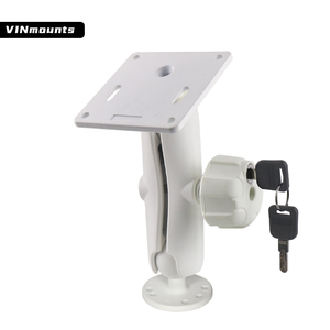 Soportes y bases de bola de aluminio marino blanco de 1.5''/38mm/C con perilla de bloqueo antirrobo para tabletas, ideales para médicos de hospital - Product Image 4