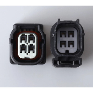 Conector de sensor de oxígeno automotriz de 4 posiciones, impermeable, negro, PBT, IP20, conector en T macho y hembra - Product Image 4
