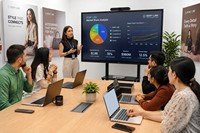 Tableau interactif intelligent à écran LCD HD 4K pour l'enseignement, panneau interactif numérique de 55, 65, 75, 85, 86, 98, 110 pouces, pour 75 pouces