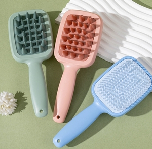 Brosse de massage du cuir chevelu en silicone double face pour un nettoyage en profondeur, avec shampooing multifonctionnel, étanche et non jetable - Product Image 6