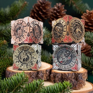 7-in-1 RPG xúc xắc Spinner Roulette tay xoay trò chơi Hội đồng D6 đa diện kim loại xúc xắc với bao bì hộp - Product Image 1