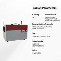 Robot collaboratif JAKA Zu18 à 6 axes, haute capacité de charge, intégration de sécurité sans clôture, en alliage d'aluminium et plastique PC, 100-240V AC pour machine CNC
