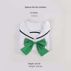 Costume de Cosplay de robe d'été Sakura avec carte magique Variations inspirées de la tournée de Hong Kong avec nœud papillon et cravates - Product Image 6
