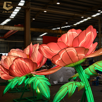 Grande lanterne de fleur de pivoine de décoration traditionnelle chinoise LFS-79 pour des parcs et des jardins
