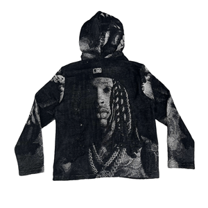 Hot Sale Custom Mens Streetwear Tapestry Hoodie Men Design <strong>Anime</strong> <strong>Jumper</strong> Clothing Carpet Patchwork Oversized Hoodie - Product Image 4