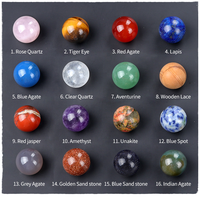 Vente en gros 14mm non poreux naturel améthyste Agate pierre boule de cristal poli