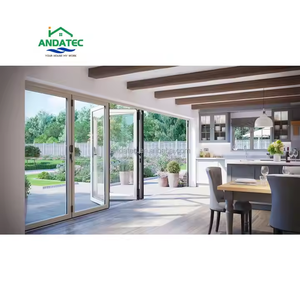 Système de porte en verre pliante pour cuisine extérieure moderne ou <span class=keywords><strong>terrasse</strong></span> - Product Image 5