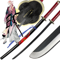 Épée et bouclier de jeu Dance-ONLINE- Épée de Souzasamonji, avec étui en cuir, accessoire de cosplay, objet de collection et décoration