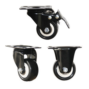 Chariots de réfrigérateur en PU diamant doré léger robuste 2 pouces 21mm <span class=keywords><strong>armoire</strong></span> à outils roulettes pivotantes - Product Image 1