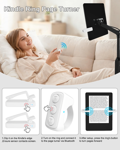 Kindle E-Reader Page Turner Ring Wireless <strong>Remote</strong> <strong>Control</strong> for Bluetooth iPhone <strong>iPad</strong> Android Video Scroller Camera Shutter - Product Image 4