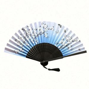 Customized <b>Bride</b> Decoration Wooden Sheet High Quality Hand Fan Fold Printing Hand Fan - Product Image 6