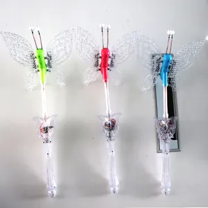 Best Selling Harryy Potter Wand Blinking Wand Led with Sound Glowing Butterfly Wand