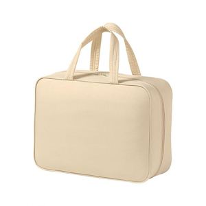 Nouvel ensemble de trousses de toilette de voyage de luxe 2025, écologiques, grand format, avec fermeture éclair, portables, brodées et imprimées, pour la vente en gros - Product Image 2