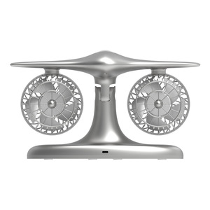 Ventilador de escritorio creativo con forma de avión, con batería de gran capacidad de 8000 mAh, silencioso y de larga duración. - Product Image 6