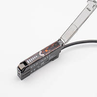 Amplificateur de capteur à fibre optique photoélectrique Domenzi, sortie NPN, 24V DC, haute sensibilité pour la détection optique à courte portée