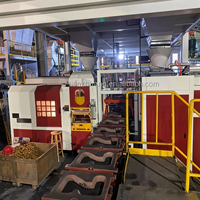 Línea de Moldeo Horizontal sin Frascos Totalmente Automática de Alta Eficiencia con Motor, Bomba y Rodamientos para Planta de Fundición de Arena Verde