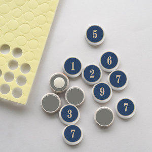 Bottoni in Tessuto Resistente Multicolore Rotondi per Scrapbooking, Fai da Te, Cucito e Forniture Artigianali - Product Image 5