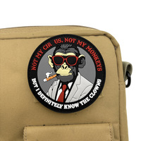Badge décoratif en silicone avec emblème slogan en alliage de zinc pour veste, sac à dos, chapeau, cadeau quotidien