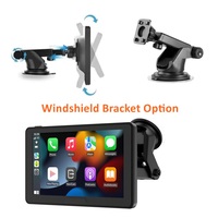 Estéreo Portátil para Auto con Pantalla Táctil LCD de 7 Pulgadas, CarPlay Inalámbrico, Android Auto, Airplay, Bluetooth, Manos Libres, Mirror Link, AUX, Transmisor FM