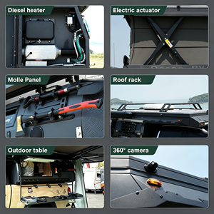 Mini-<span class=keywords><strong>caravane</strong></span> hybride directement de l'usine pour le camping tout-terrain, petite maison <span class=keywords><strong>pliante</strong></span>, camion-camping-car - Product Image 5