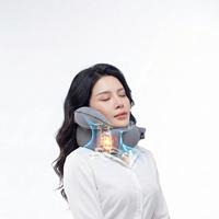 Oreiller compact en forme de U, anti-fuite, stabilisateur de tête, soutien ergonomique, pour le sommeil, le bureau, la sieste, oreiller de voyage gonflable pour le cou