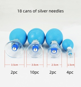 Set di Coppettazione Magnetica con Ventose in Plastica, 12 Pezzi, per Terapia di Agopressione e Massaggio, Applicazione Corporea Antirreumatica - Product Image 3