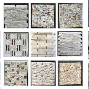 Mosaïque de marbre adhésive irrégulière en noir et blanc de style Art déco pour salle de bain Foshan, pour crédence murale - Product Image 6