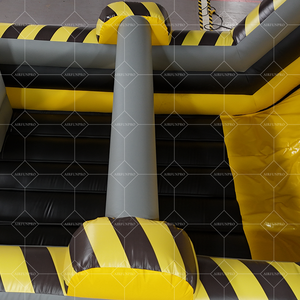 Lona de PVC comercial Carrera de obstáculos inflable ecológica para uso de adultos en parques de atracciones y juegos publicitarios - Product Image 5