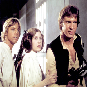 Foto Antigua de Mark Hamill y Carrie Harrison en Star Wars Episodio I - Años 70, Venta al Por Mayor - Product Image 1