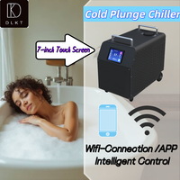 Refroidisseur de bain refroidi à l'air de luxe 2HP couleur personnalisée 220V moteur d'eau domestique à glace à haute efficacité en acier inoxydable Durable