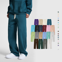 Pantalon de survêtement unisexe en molleton doux et épais, personnalisé avec logo OEM, broderie en coton, idéal pour l'automne et l'hiver, vente en gros