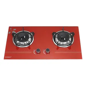 Safety Device Auto Ignition 2 Burner Built In Gas Cooktops 7mm Tempered Glass Built In Gas Stove Household Cooking Appliance