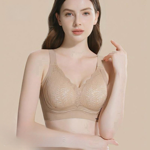 Venta directa de fábrica de ropa interior sin costuras para mujer, sin aros, para senos pequeños, con efecto push-up, soporte superior, talla grande - Product Image 3