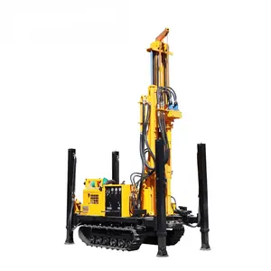 big sale perforated geothermal drill rig for borehole water deep wells with air compressor