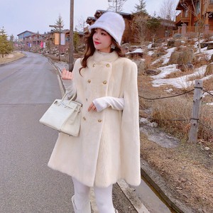 Mantella di <span class=keywords><strong>Visone</strong></span> Lussuosa Prodotta Artigianalmente, Elegante Cappotto in Vera <span class=keywords><strong>Pelliccia</strong></span> con Spalle Scoperte, Texture Morbida, <span class=keywords><strong>Pelliccia</strong></span> di <span class=keywords><strong>Visone</strong></span> Naturale - Product Image 6
