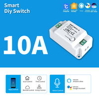 Para Tuya WIFI remoto inalámbrico Smart Home Módulo de interruptor de pared ABS 10A Smart Life App controlador Google Home Alexa temporizador Compatible